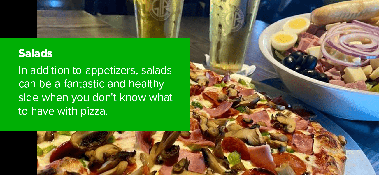 Salads can be a fantastic and healthy side when you don't know what to have with pizza